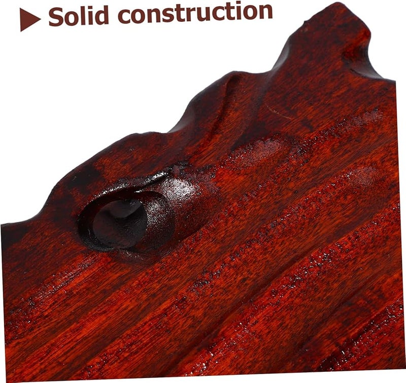 قاعدة عرض من الخشب الصلب لتماثيل بوذا والمزهريات والنباتات والديكور باللون البني الفاتح - Image 3